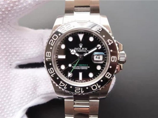 Replica Rolex GMT-Master II 116710 LN Black Ceramic Noob A3186