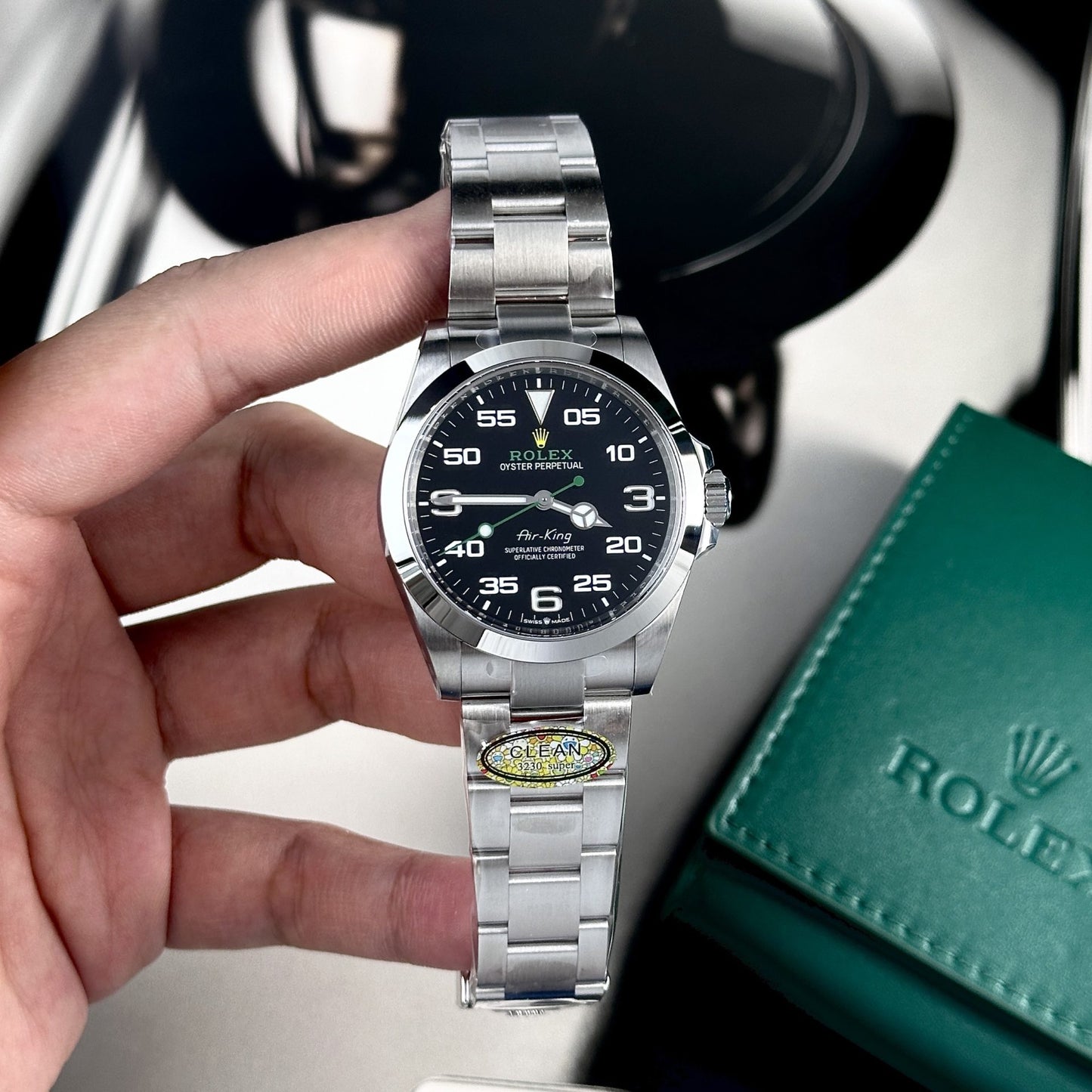 Rolex Replica Watch Air King 126900 Black Dial Clean Factory 40mm