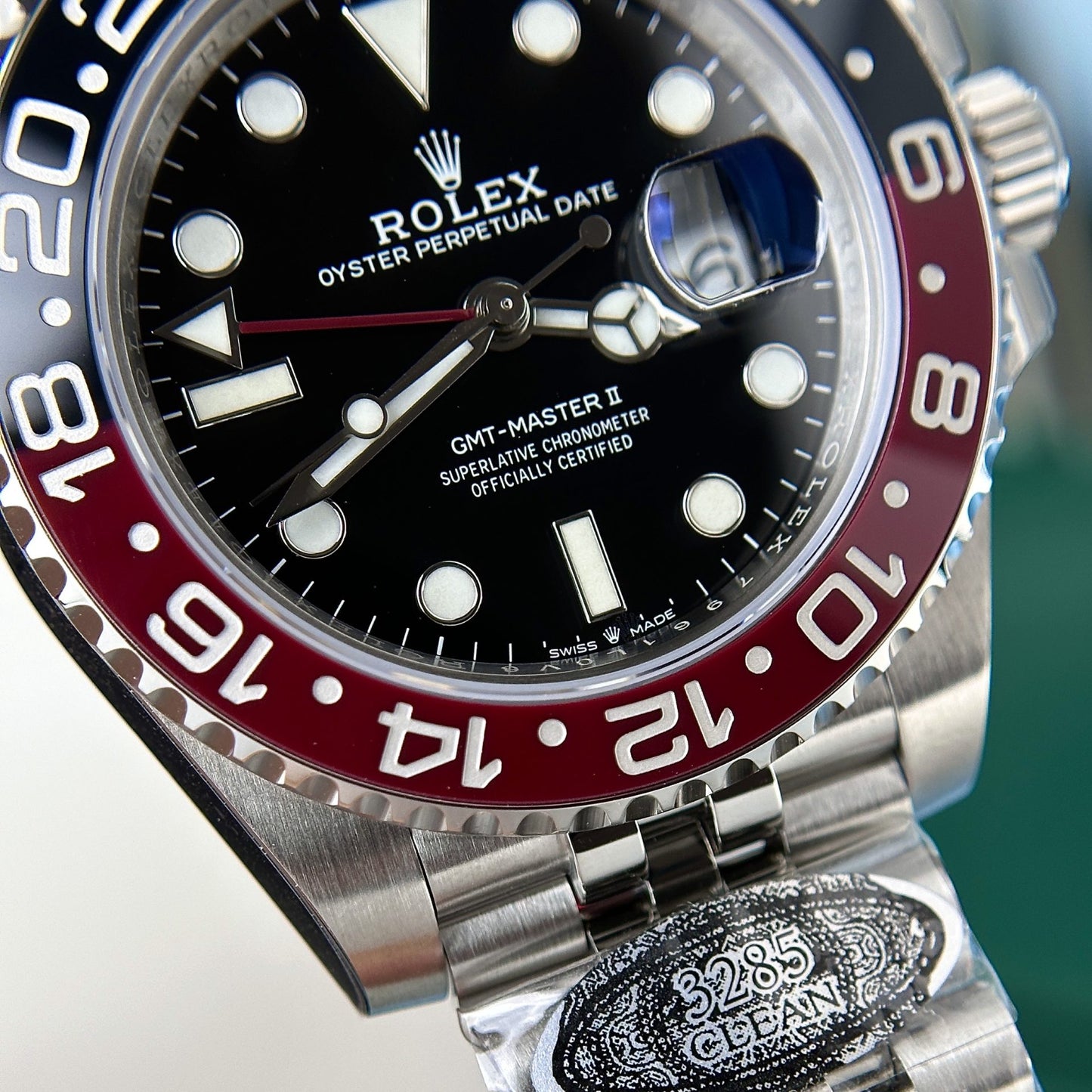 Rolex Replica Watch GMT-Master II Coke Black Dial Strap Jubilee Clean Factory 40mm