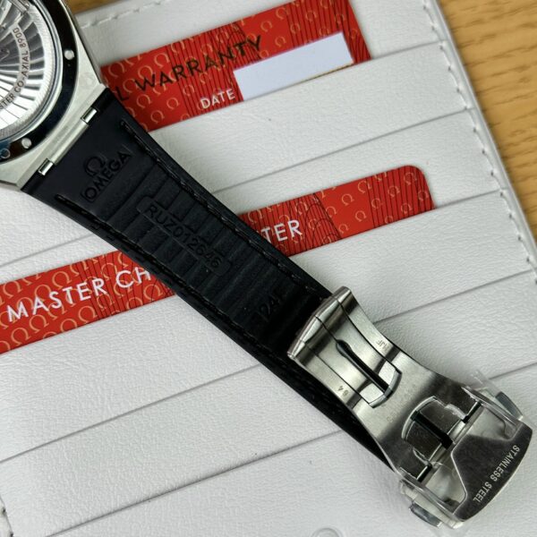 Omega Replica Watch Constellation White Dial Leather Strap 41mm