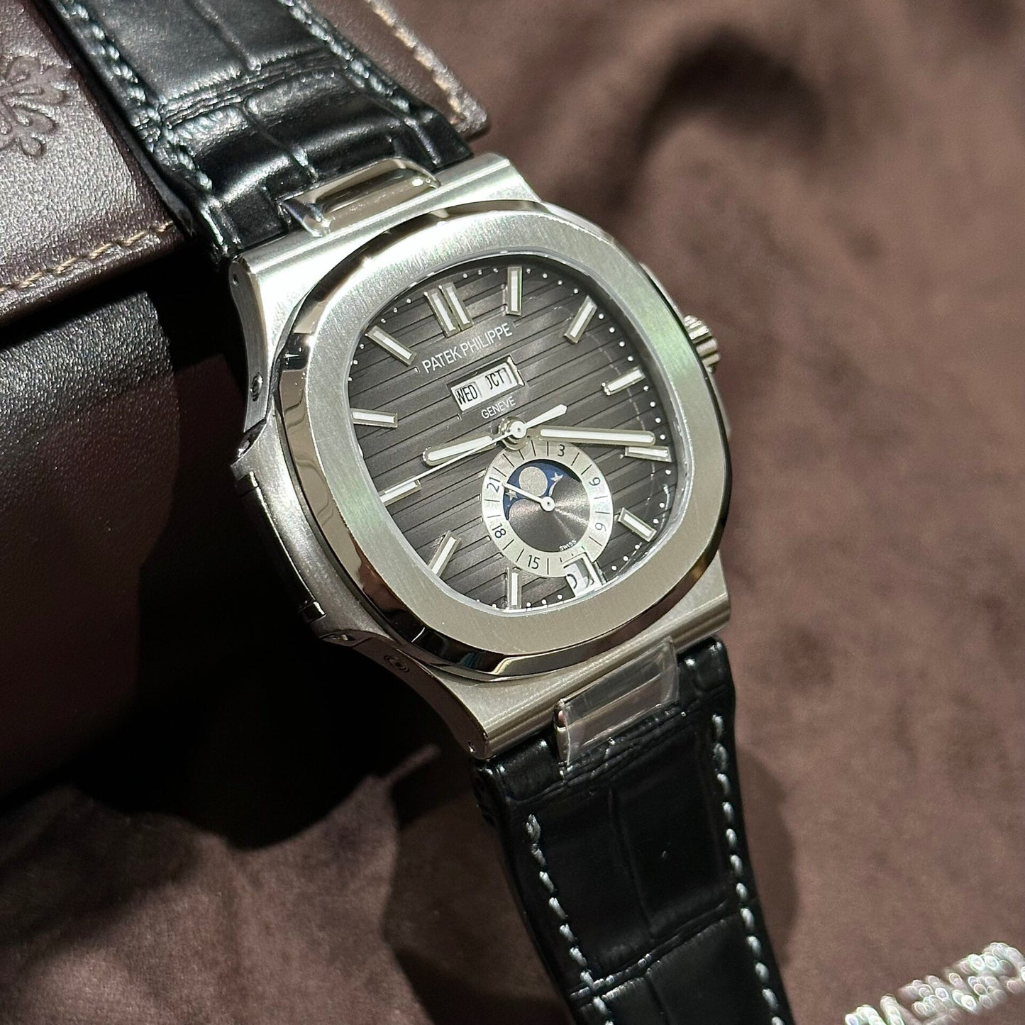Patek Philippe Replica Watch Nautilus 5726G Gray Dial PPF Factory 40.5mm