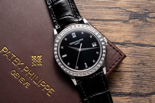 Patek Philippe Calatrava 5298P Replica 1:1 Watch Black With Stone Bezel 38mm