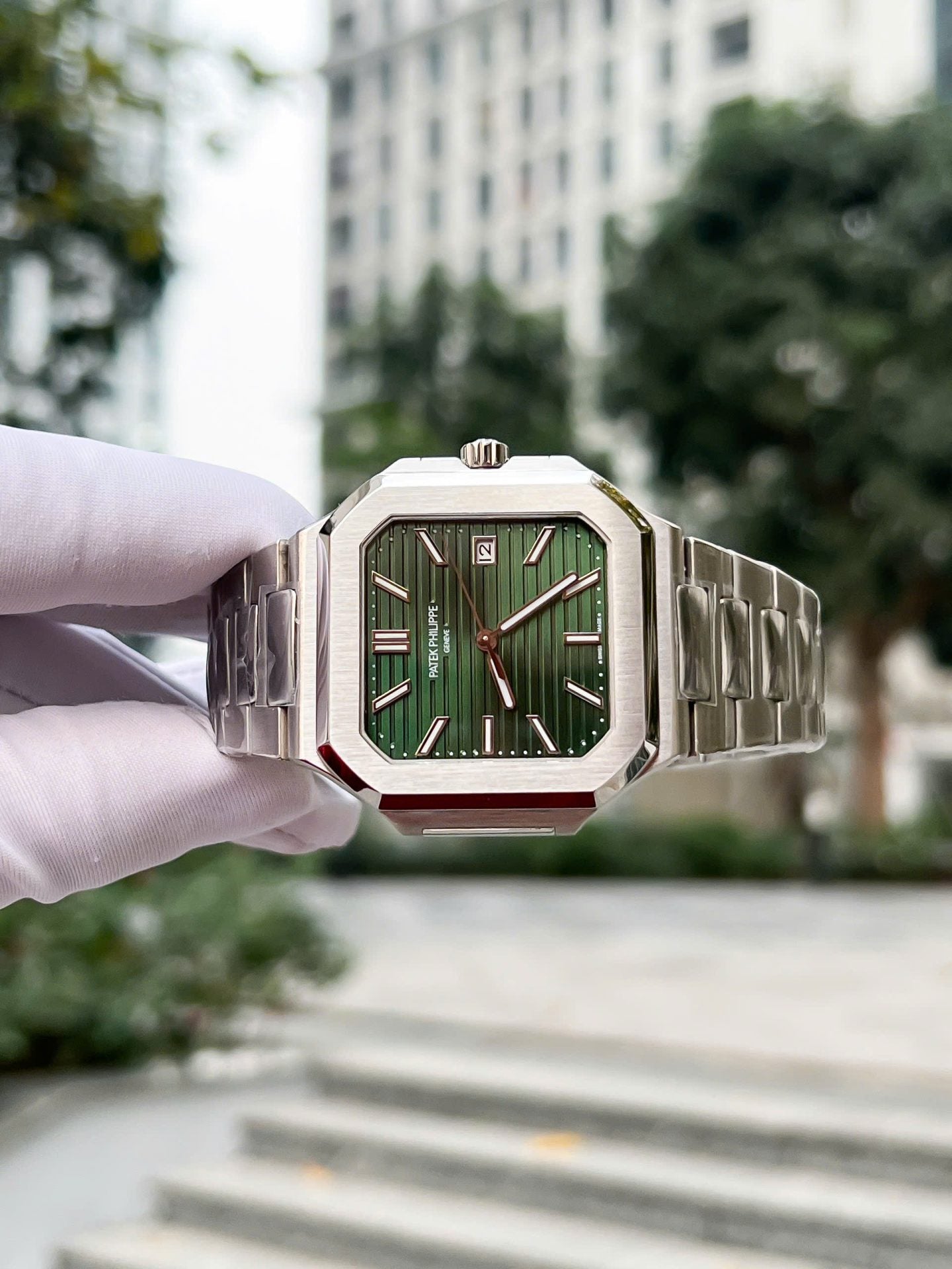 Patek Philippe Best Replica Watch Cubitus 5821 Green Dial 45mm