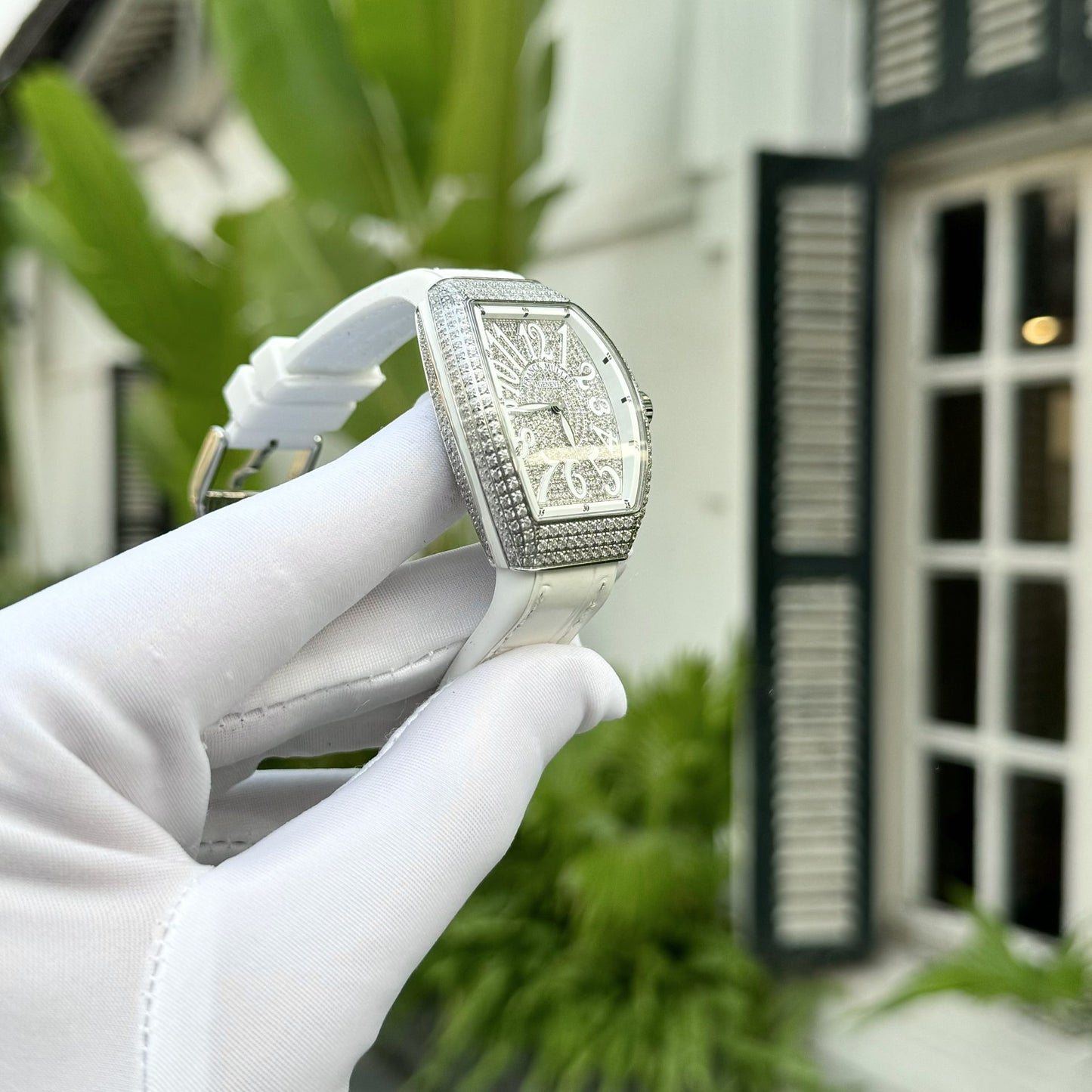Franck Muller Replica 11 Watch V32 Women s White Dial With Diamond ABF Factory 32x40mm