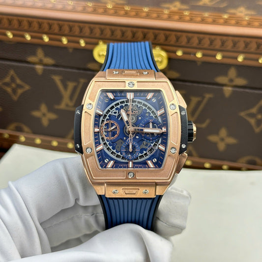 Hublot Spirit Of Big Bang King Gold Replica 11 Watch Dial Blue BBF 42mm