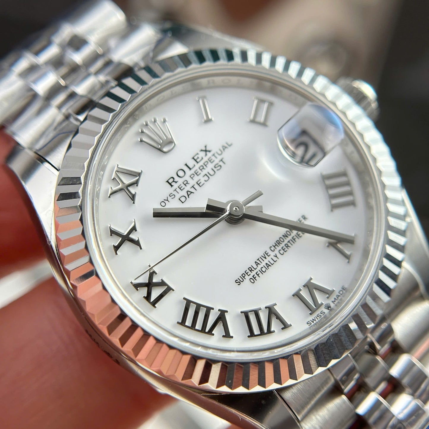 Rolex DateJust Copies Watches Dial White Jubilee Strap THB Factory 31mm