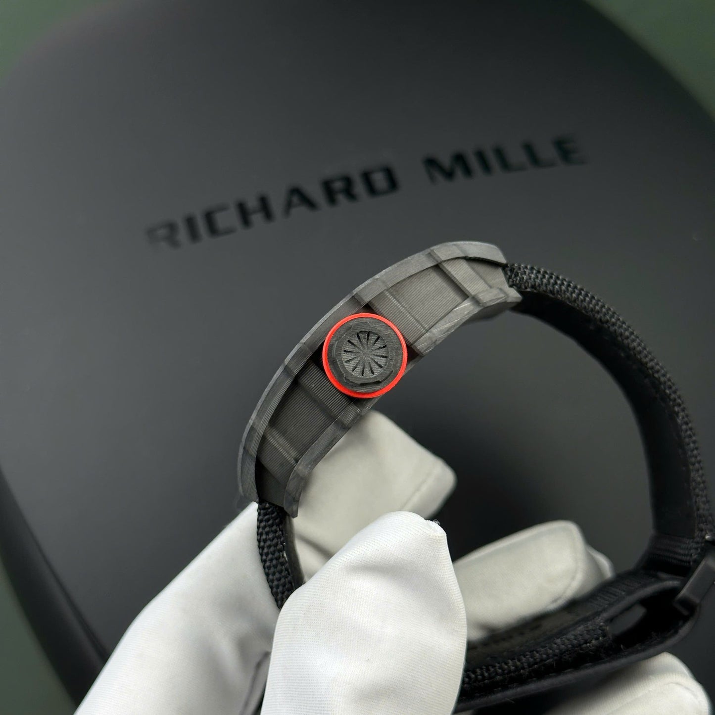 Richard Mille RM35-01 Replica Watch Carbon Case Fabric Nato StrapBBR Factory 44,5x50mm