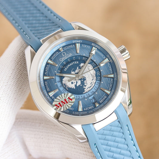 Seamaster Aqua Terra 150M 43 mm, steel on rubber strap(1:1 replica)