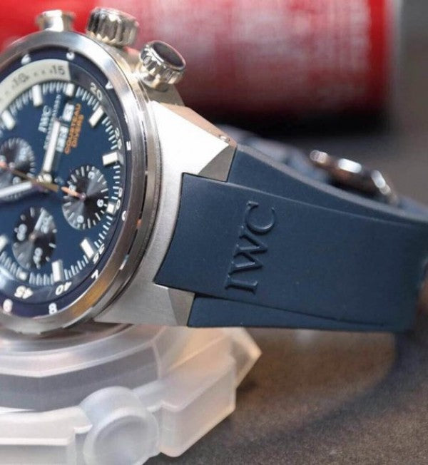 Replica IWC Aquatimer Chronograph Cousteau Divers Blue Dial