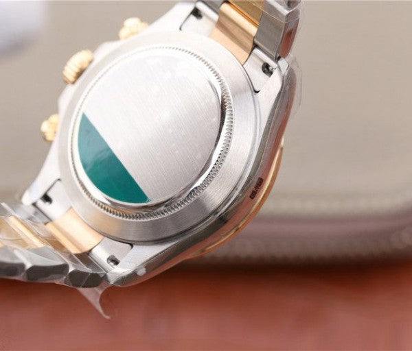 Replica Rolex Daytona 116523 Thick YG Wrapped White Dial Diamonds Markers Bracelet A7750