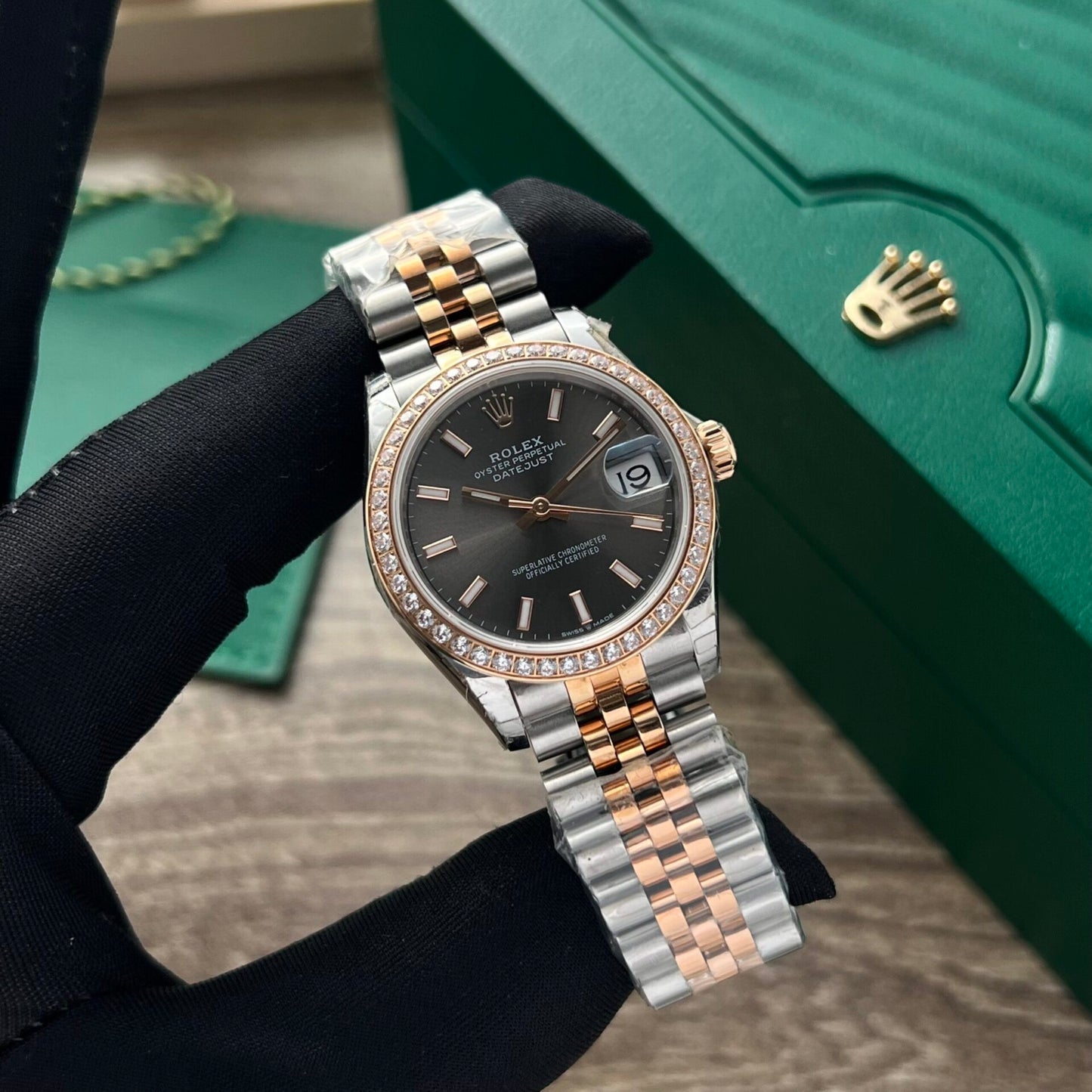 Rolex Datejust Fake Watches Womens Black Dial 31mm