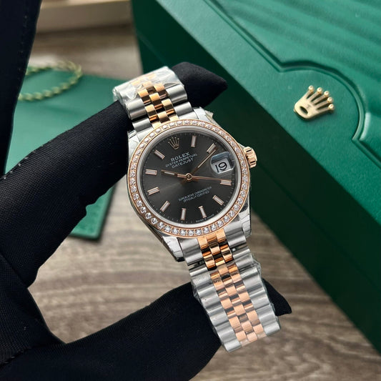 Rolex Datejust Fake Watches Womens Black Dial 31mm