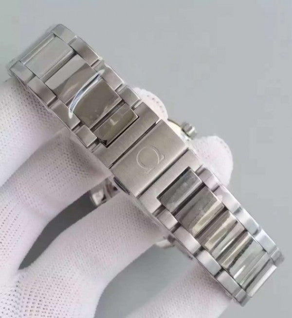 Replica Omega XF Seamaster CO-AXIAL Master PyeongChang 2018 Black Dial SS Bracelet A8500
