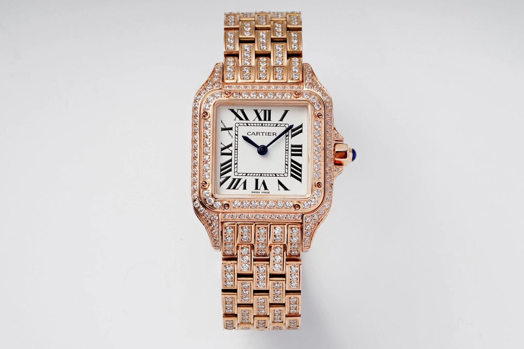 Cartier Cheetah Full of Diamonds Ladies' 37MM-Rose Gold(1:1 replica)