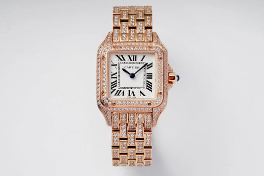 Cartier Cheetah Full of Diamonds Ladies' 37MM-Rose Gold(1:1 replica)