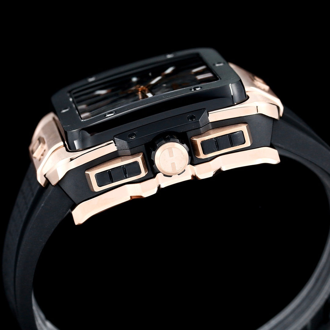 Hublot Big Bang, Square Bang Unico 42mm Textured Rubber Strap(1:1 replica)