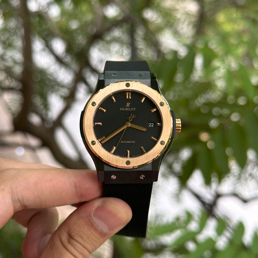 Hublot Classic Fusion Ceramic Demi Gold Replica 1:1 Watch JJZ 42mm