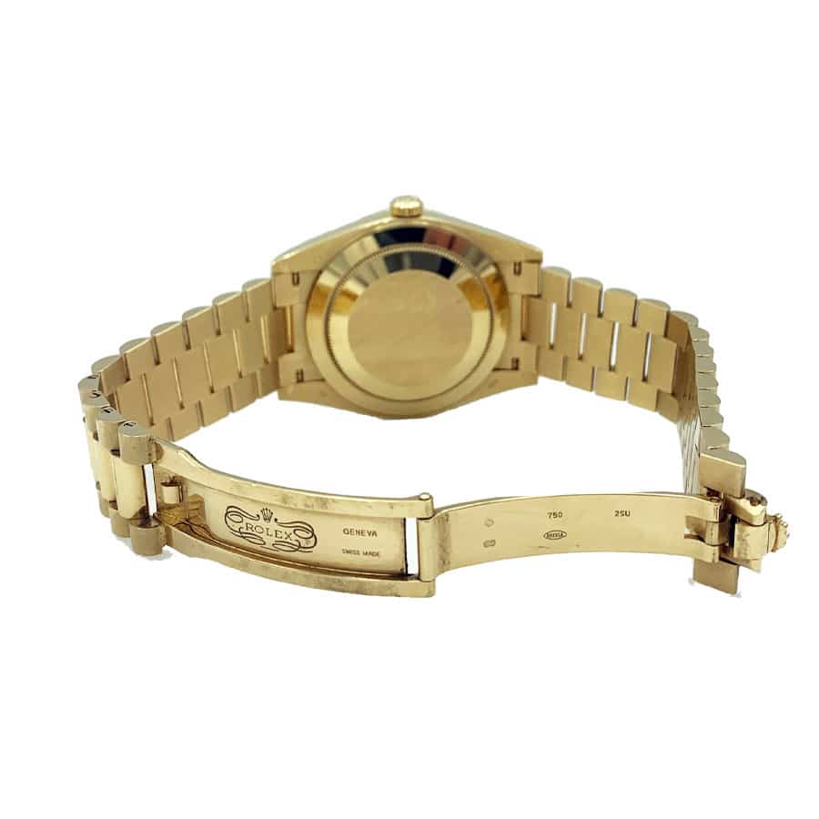 Rolex Day-Date 228398TBR Yellow Gold   Diamonds Black Dial Replica