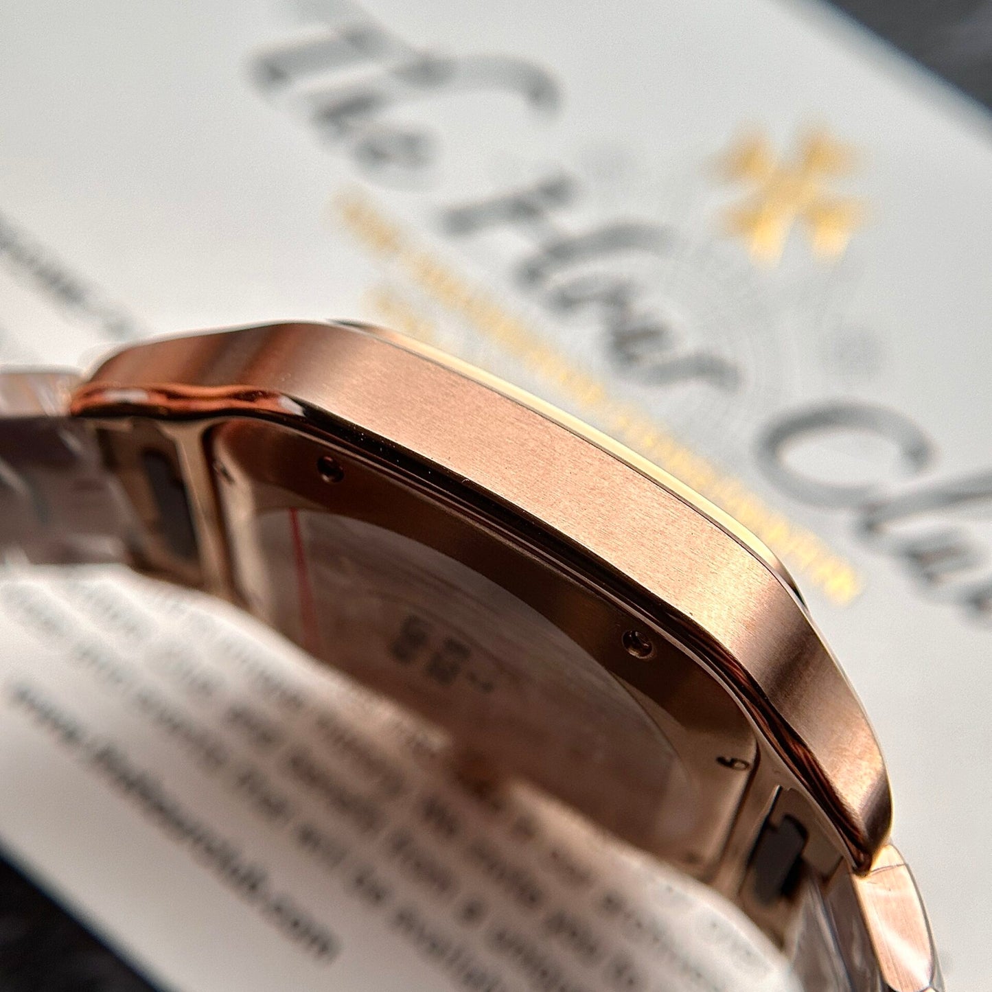 Cartier Santos Replica Watch Rose Gold BV Factory 39.8mm