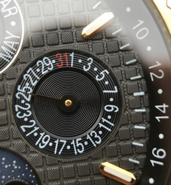 Replica Audemars Piguet JF Royal Oak 41mm 26574 YG Black Dial Leather Strap A5134
