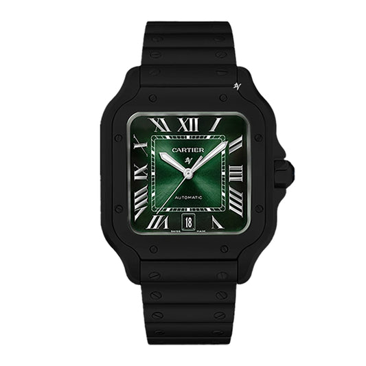Fake Cartier Replica Watch Santos Limited Edition Black DLC-PVD(1:1 replica)