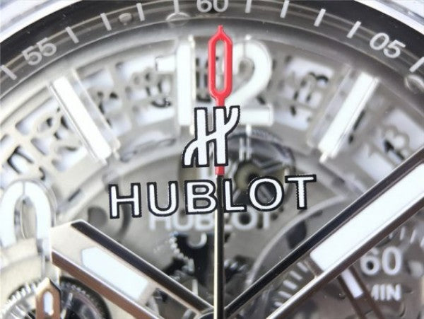 Replica Hublot Big Bang Unico Sapphire Plastic Case Skeleton Dial White Rubber Strap Jap Quartz