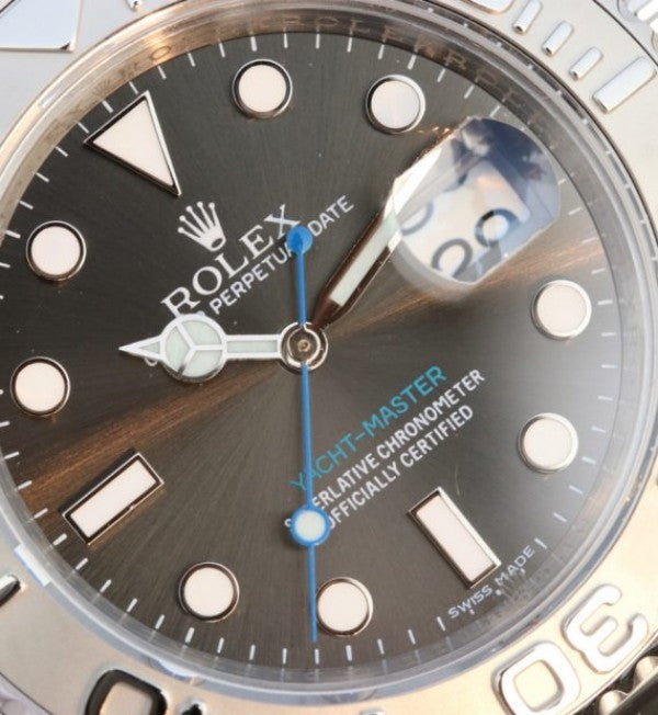 Replica Rolex Yacht-Master 116622 EW Gray Dial SS Bracelet A3135