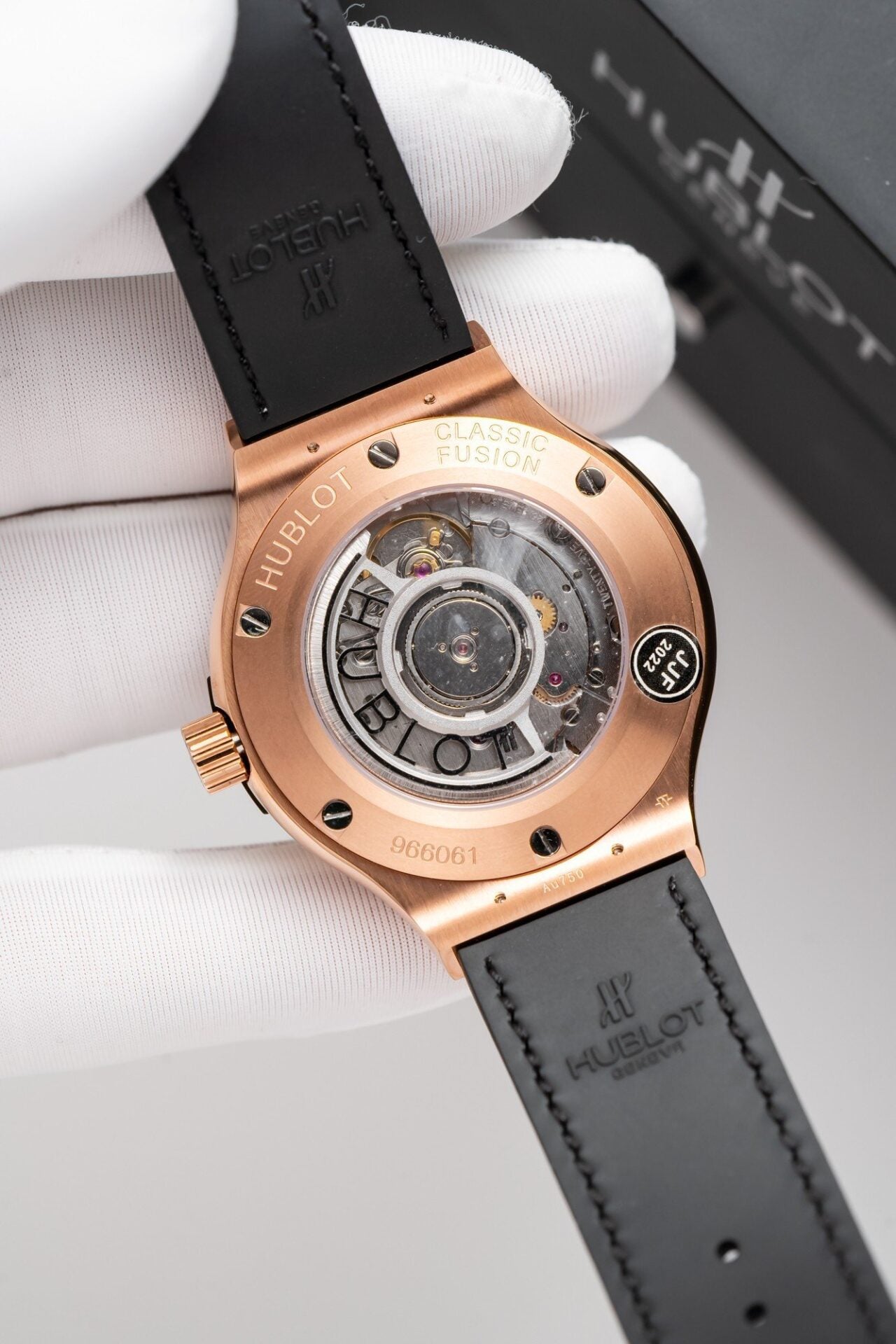 Hublot Classic Fusion King Gold Gray Dial Replica Watch JJF Factory 38mm