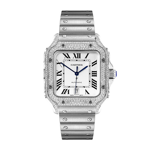 Fake Cartier Replica Watch Santos Limited Edition Black Custom(1:1 replica)