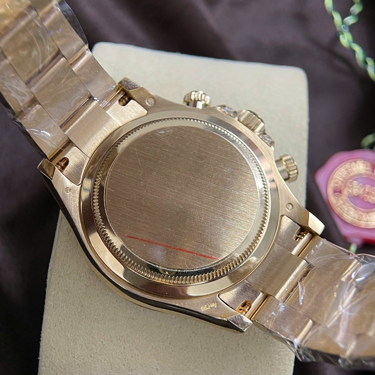 Rolex Cosmograph Daytona 126598TRU Replica Watch 18K Solid Gold + Ruby + Natural Diamonds 40mm