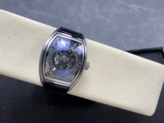 Franck Muller Curvex CX Grand Central Tourbillon Skeleton Luxury Replica Watches Men s 36x53mm