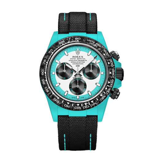 ROLEX Diw Daytona quartz fiber celeste invert 40mm oyster black(1:1 replica)