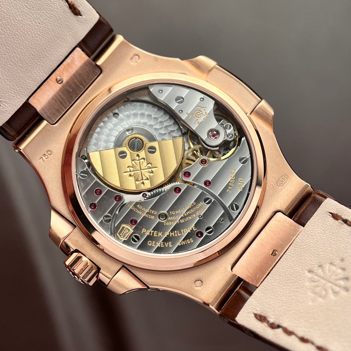 Patek Philippe Replica Watch Nautilus 5712R Brown Leather Strap GR Factory 40mm