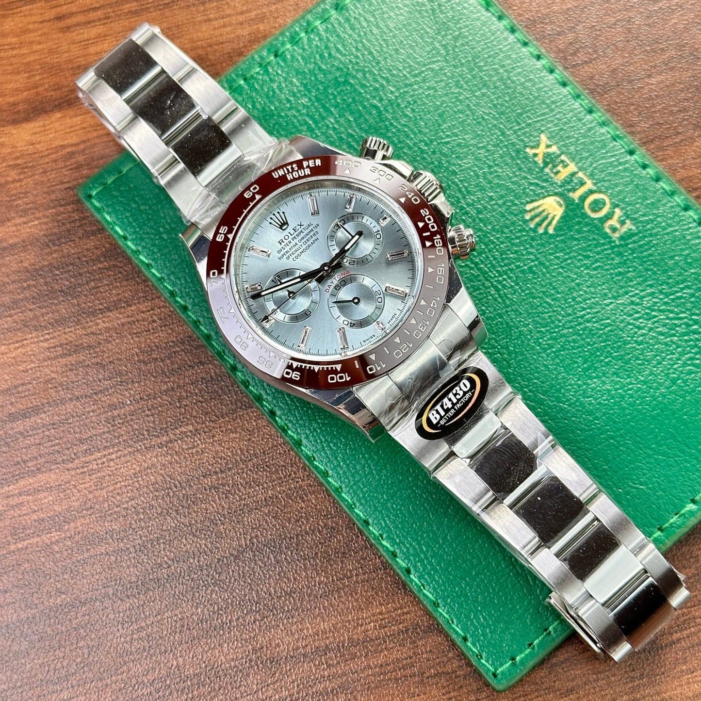 Rolex Daytona 126506 Ice Blue Metal Strap Replica Watch BT Factory 40mm