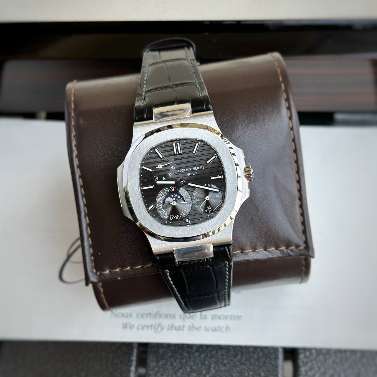 Patek Philippe 5712 Replica Watch Grey Dial GR Factory 40mm
