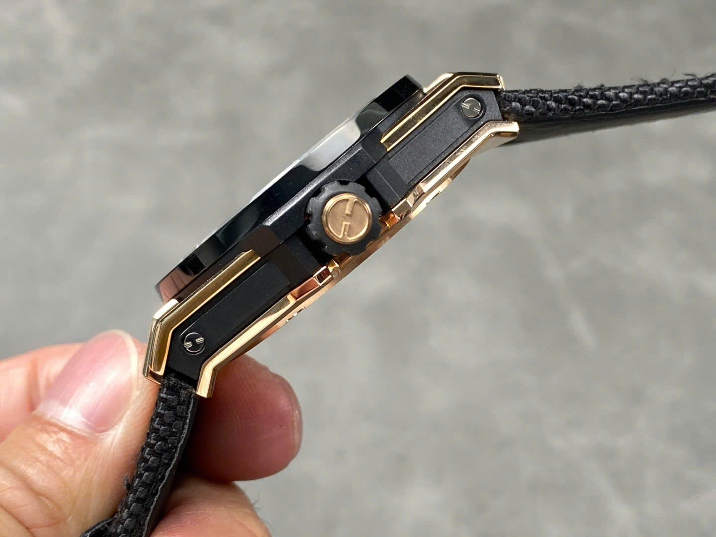 Hublot Big Bang Tourbillon Skeleton Dial Best Replica Watches Fabric Strap 45mm