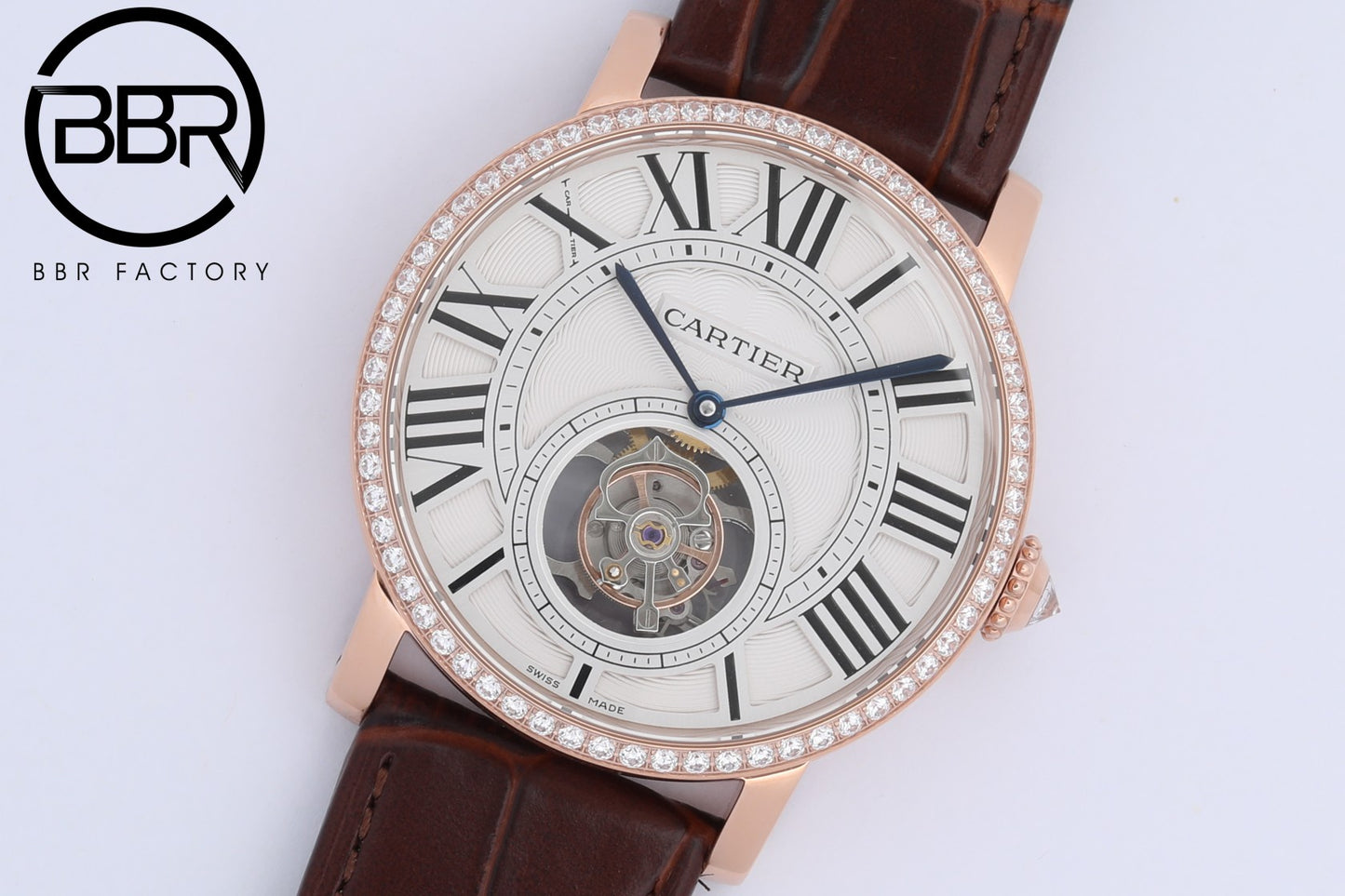 CARTER ROTONDE DE ROMA - Reference - HPI00593 - Cartier One Piece Tourbillon - Pink Gold(1:1 replica)