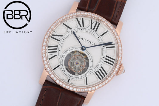 CARTER ROTONDE DE ROMA - Reference - HPI00593 - Cartier One Piece Tourbillon - Pink Gold(1:1 replica)