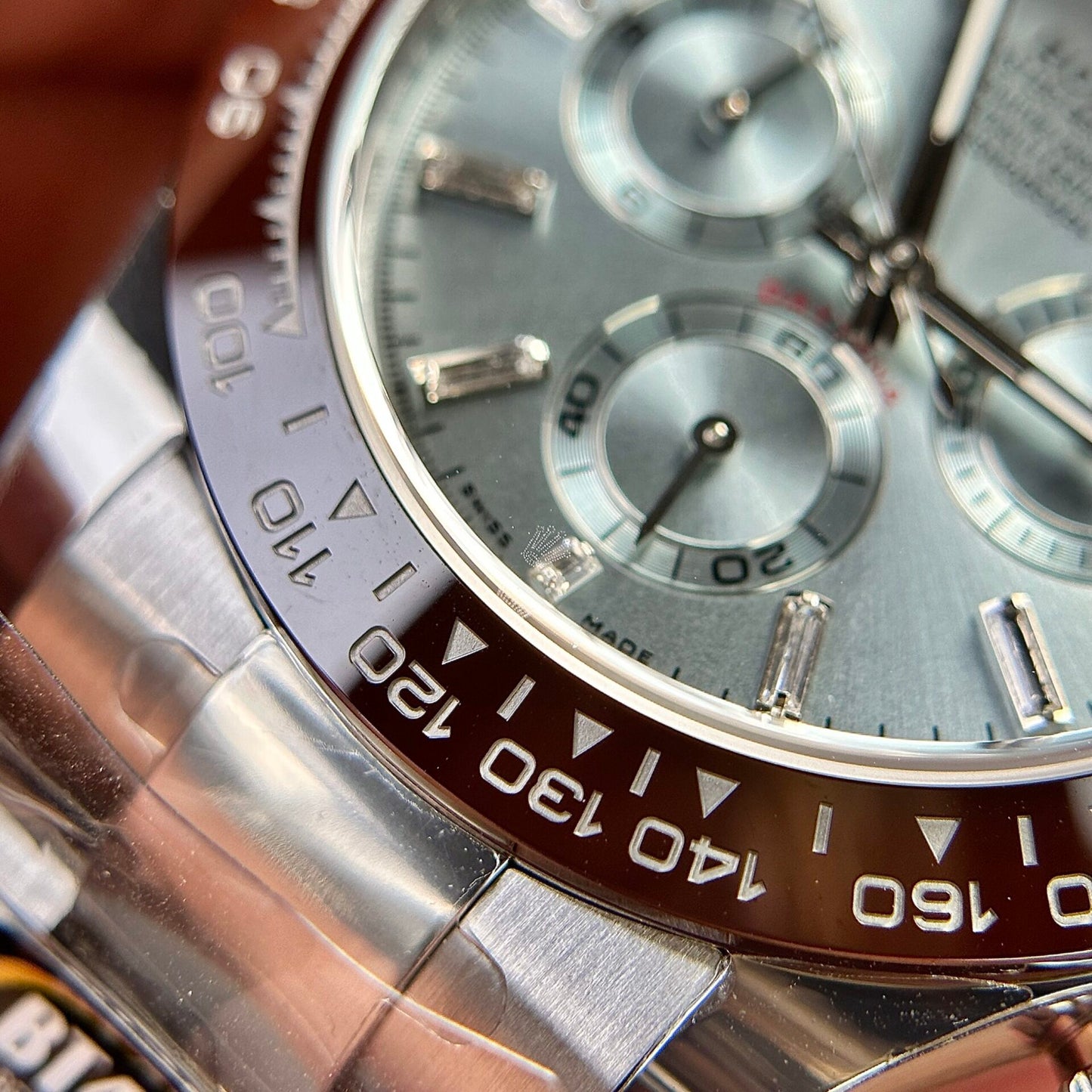 Rolex Daytona 126506 Ice Blue Metal Strap Replica Watch BT Factory 40mm
