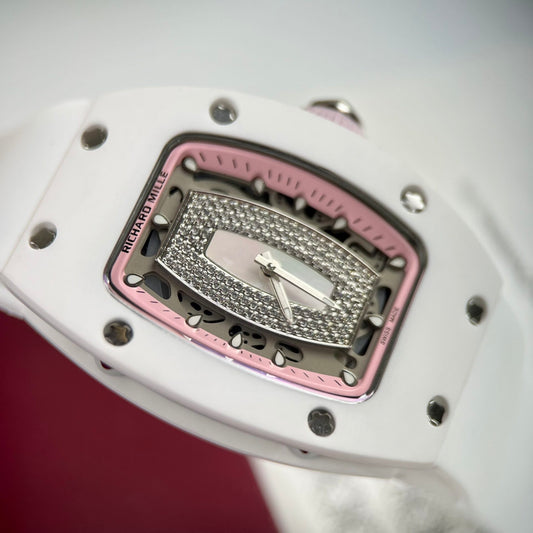 Richard Mille RM07-01 Ceramic Replica 1:1 Watch Rubber Strap 36mm