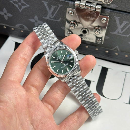 Rolex DateJust Replica Watch Dial Green Jubilee Strap THB Factory 31mm