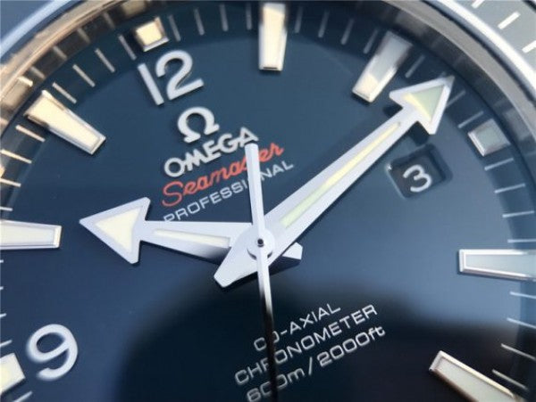 Replica Omega Planet Ocean Professional Blue Liquidmetal Bezel 45mm OMF SS Bracelet A8500