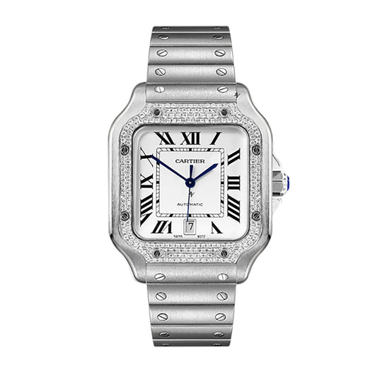 Fake Cartier Replica Watch Santos Limited Edition Black Custom(1:1 replica)