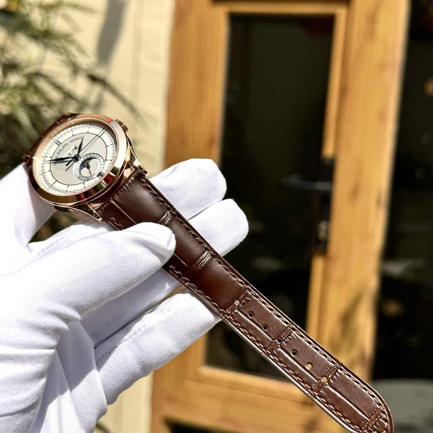 Patek Philippe Replica Watch Complications 5396R Men Leather Strap GR Factory 38.5mm