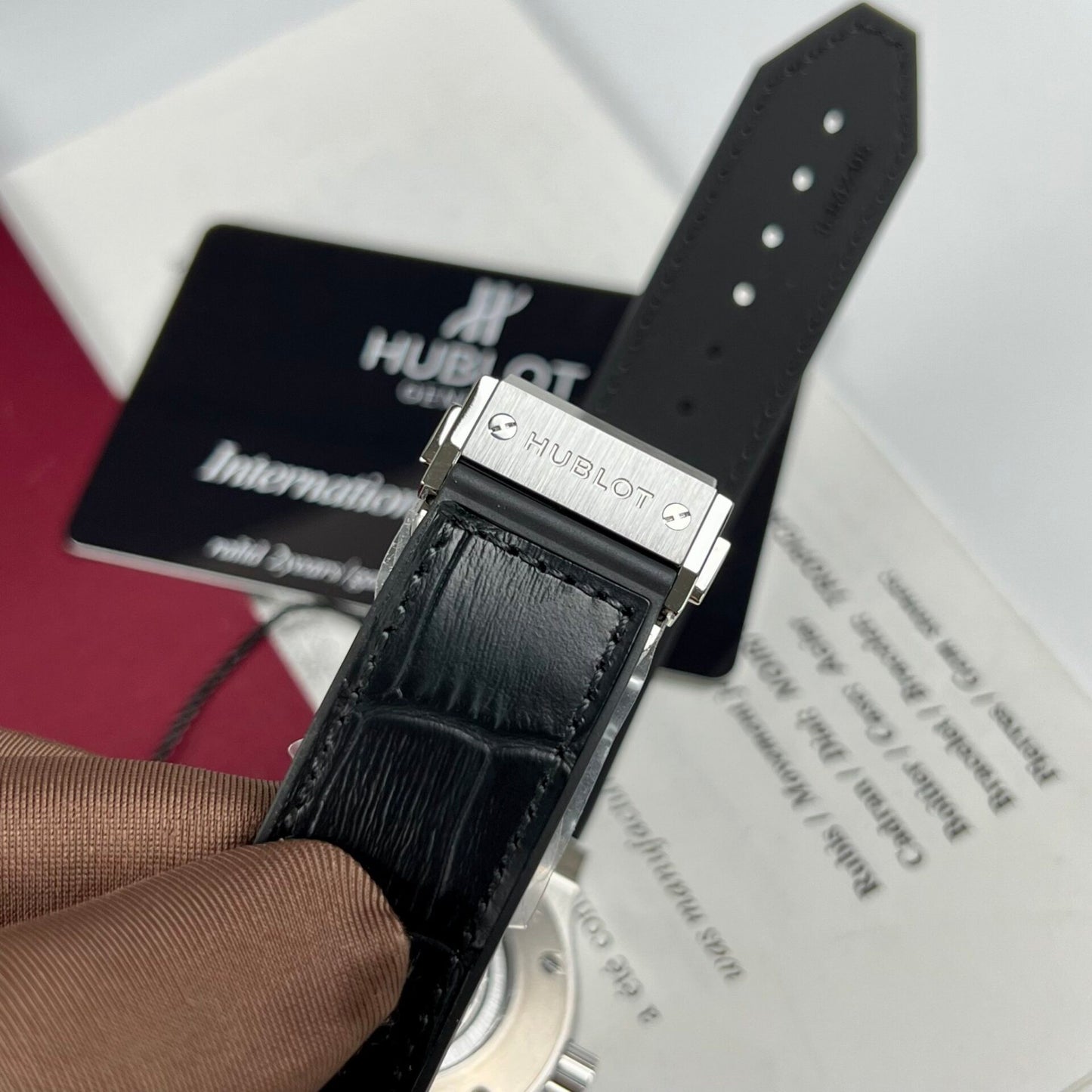 Hublot Replica Watch Classic Fusion Titanium Black Dial JJF Factory 42mm