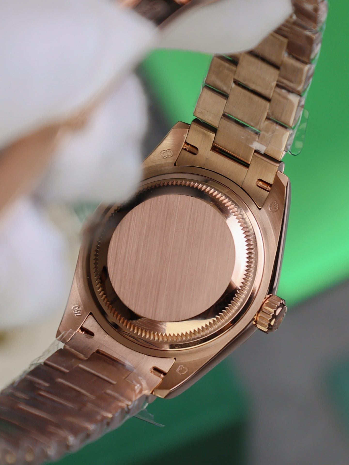 Rolex DateJust Women Copies Watches Gold Wrapped Chocolate Dial GM Factory 28mm