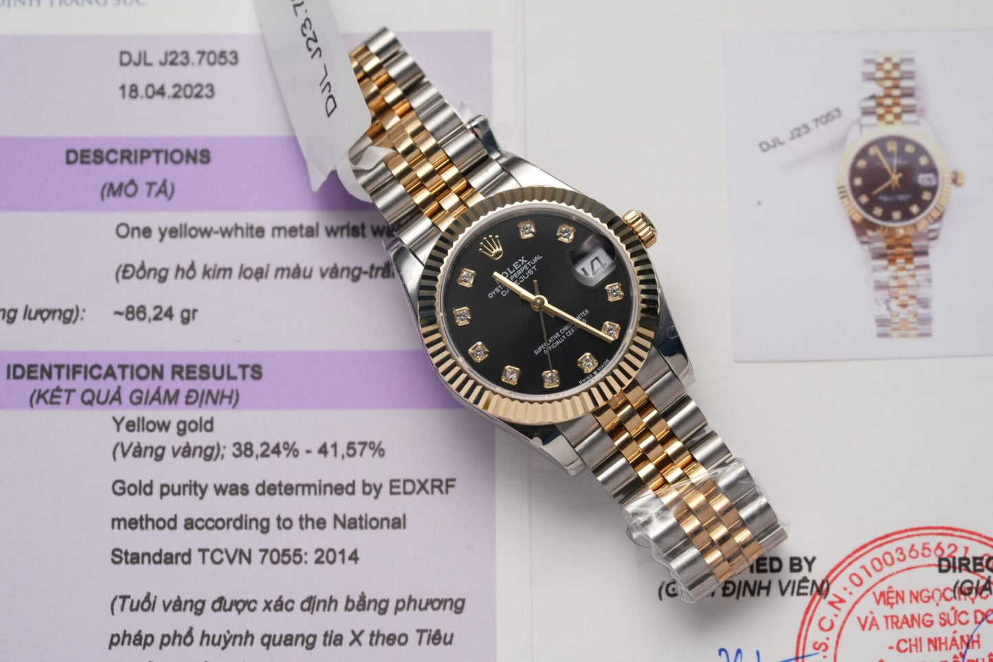 Rolex Best Replica Watches DateJust Gold Wrapped Black Dial 31mm