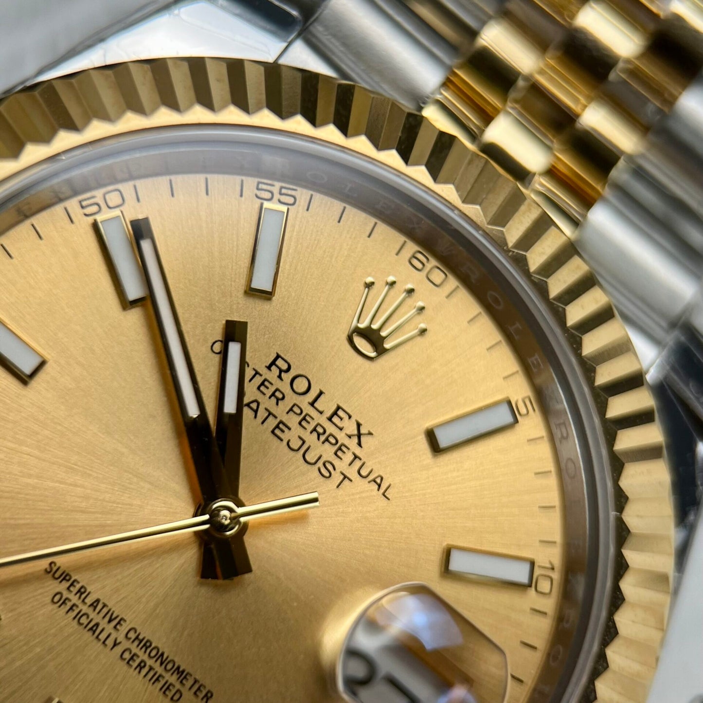 Rolex DateJust Replica Watch Yellow Dial EW Factory 36/41mm