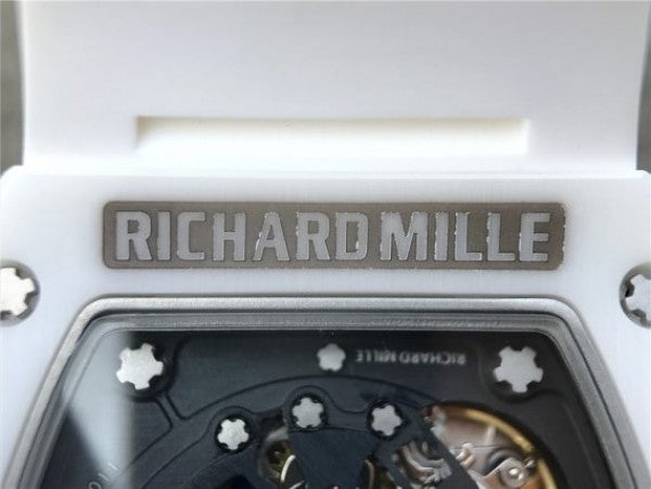 Replica Richard Mille RM011 White Ceramic Felipe Massa Green Inner Bezel White Rubber Strap A7750