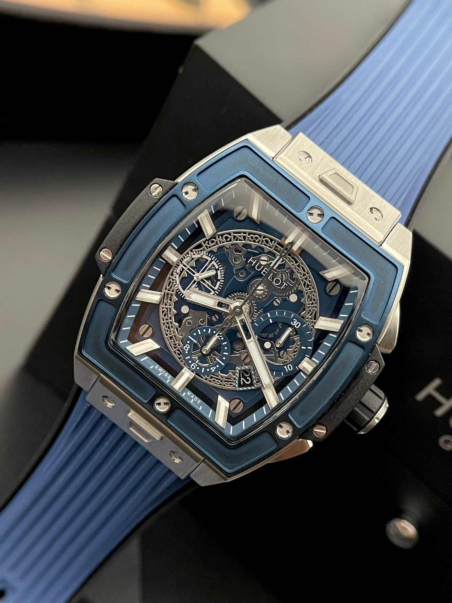 Hublot Spirit Of Big Bang Replica 11 Watch Titanium Blue 42mm